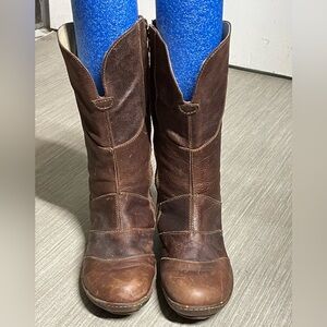 El Naturalista Brown Leather Women's Boots